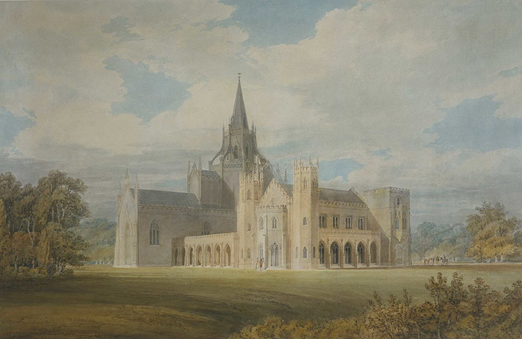 fonthill abbey william beckford watercolour romanticism turner 