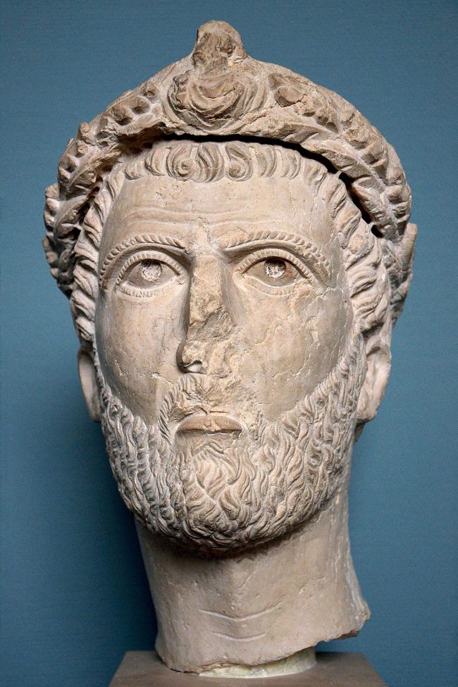 A bust of Odaenathus, dated to the 250s.