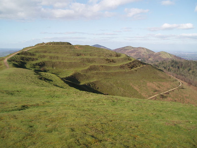 Hill fort at British Camp in the Malverns 