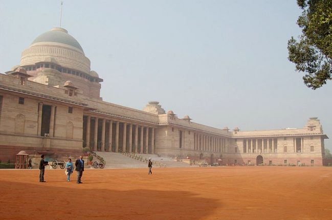 Rashtrapati Bhavan, formerly known as Viceroy's House.