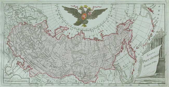 The Russian Empire in 1792.