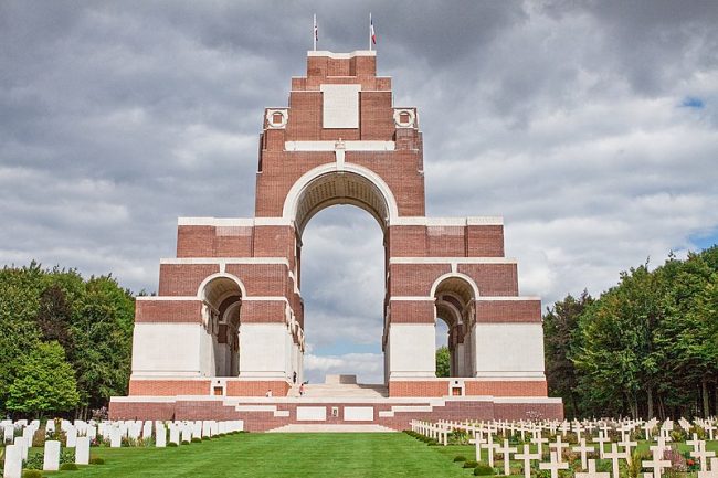 Thiepval Memorial to the Missing of the Somme, France. Image source: Wernervc / CC BY-SA 4.0.