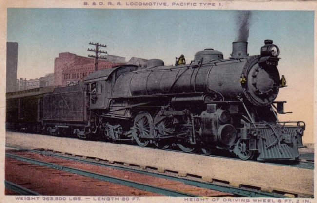 Baltimore & Ohio 4-6-2 locomotive.
