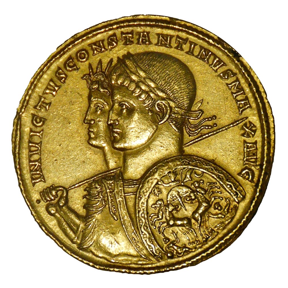 The coinage of Constantine's Empire. His economic policies were one of the reasons for the decline of the west and the sundering of the Empire.