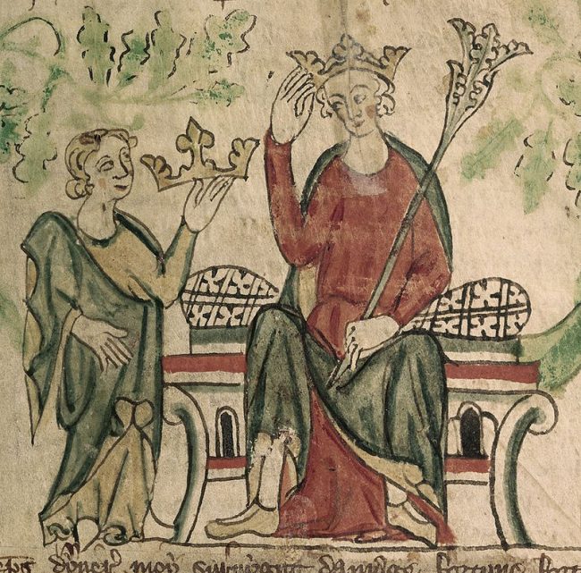 Edward II inherited the throne from his father, Edward I.