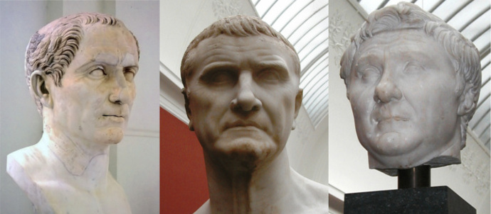 The First Triumvirate of Caesar, Crassus and Pompey 