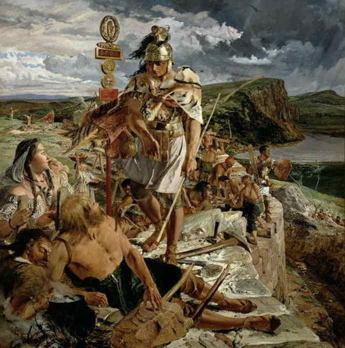 Gemälde der Hadrianswall von William Bell Scott.'s Wall by William Bell Scott. 