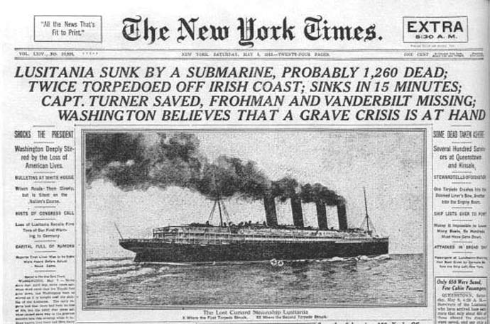 Lusitania-headline