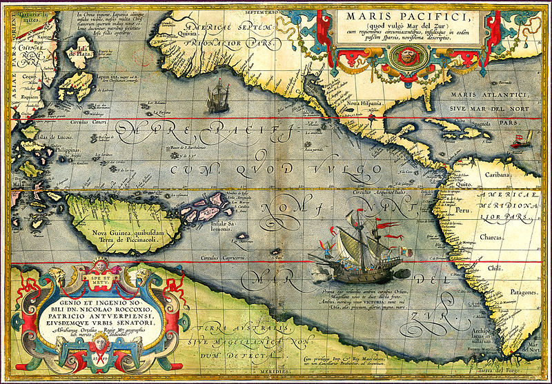 Pacifische Oceaan 1589