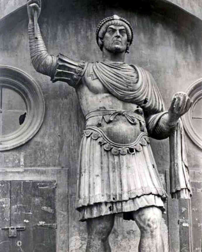 Statue of Roman Emperor Theodosius I