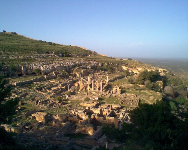 The ruins of Cyrene today