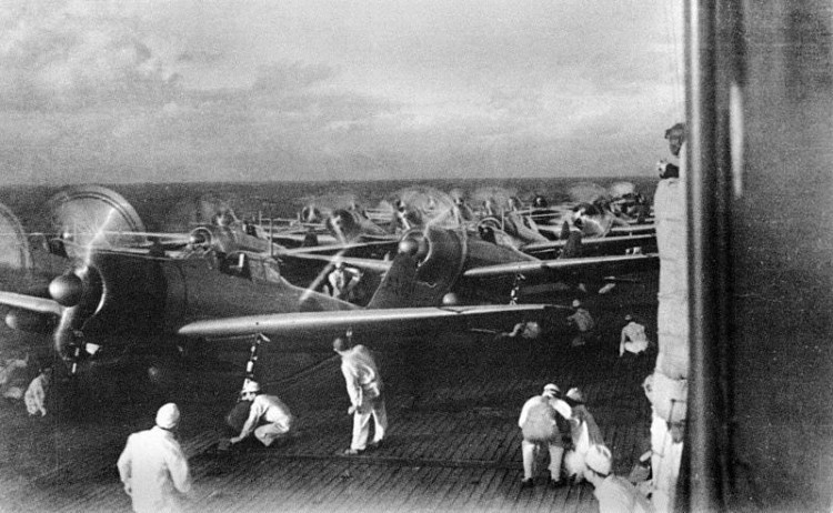 Second Wave Preparations on Aircraft carrier Akagi - Pearl Harbour