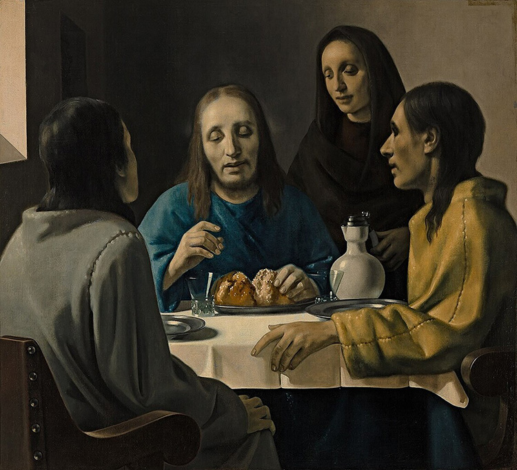vermeer fake forgery supper at emmaus christ dutch golden age nazi 