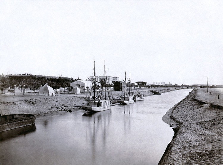 Ismailia segment of Suez Canal - Nov 1862