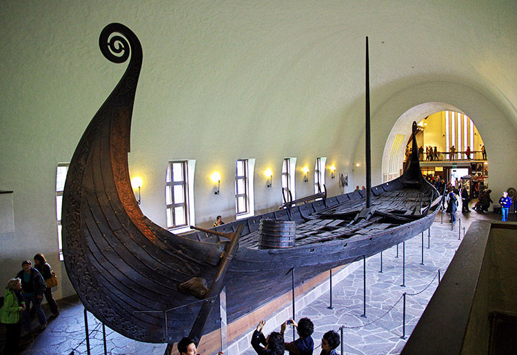 cardboard viking ship