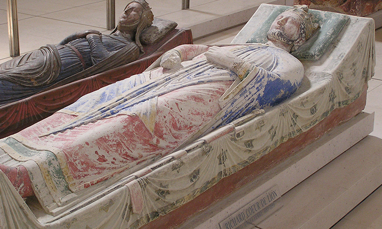 The tomb of Richard I with his effigy on top