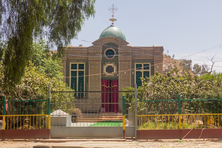 A Capela da Tábua na Igreja de Nossa Senhora Maria de Sião em Axum, Etiópia, supostamente abriga a Arca da Aliança original.