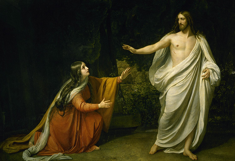 'Aparição de Jesus Cristo a Maria Madalena' (1835) por Alexander Andreyevich Ivanov