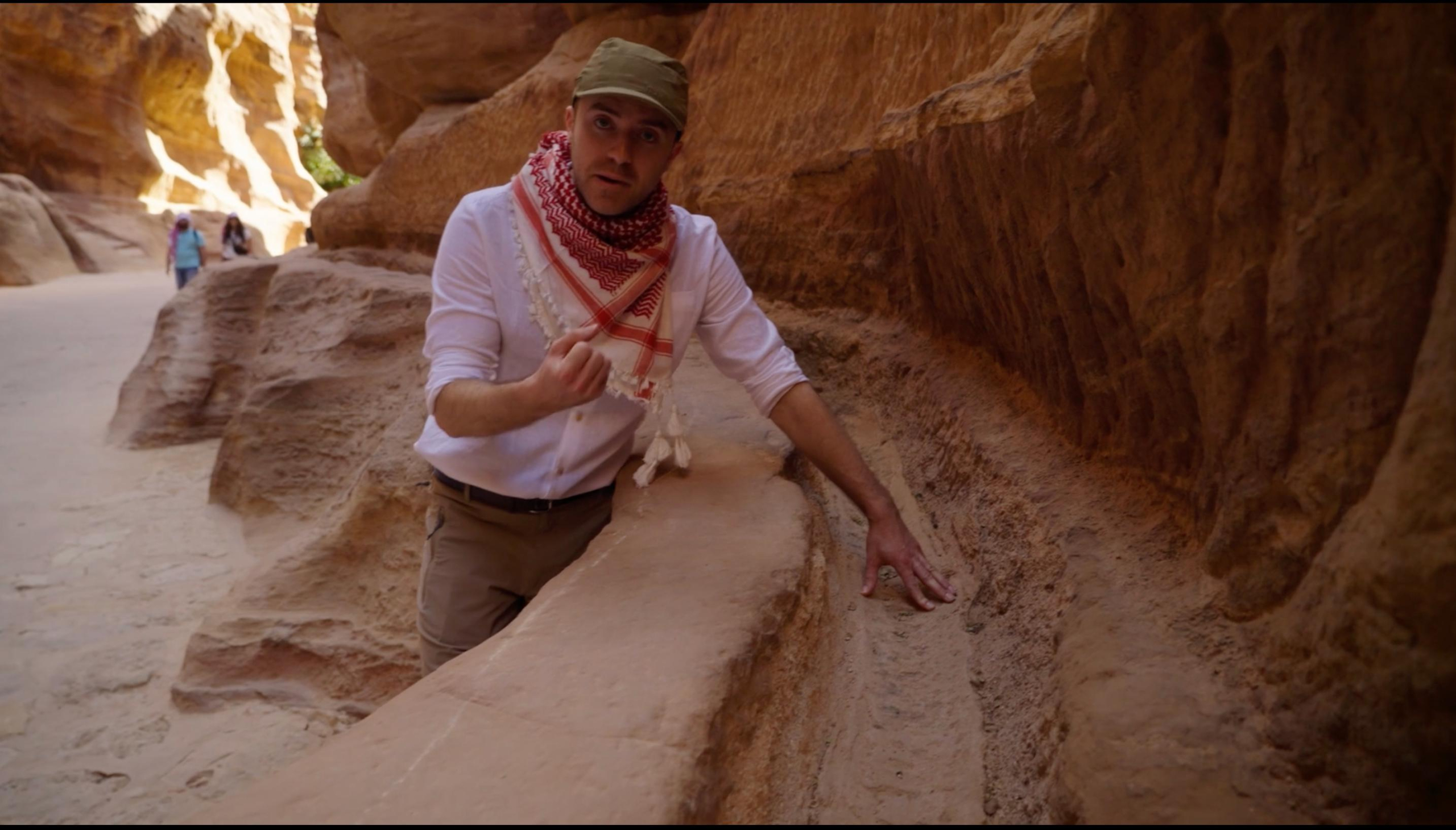 Tristan showing the water system